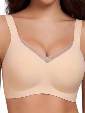 Gailife Crossover Bra No Underwire Wireless Seamless T Shirt  Bra - XL